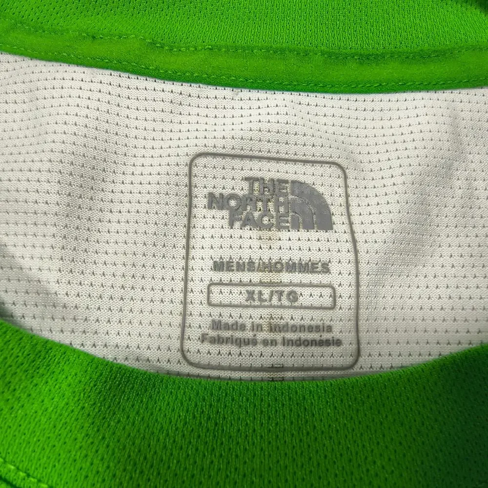 The North Face Casual Crew Neck Graphic T-Shirt Mens Size XL Green White